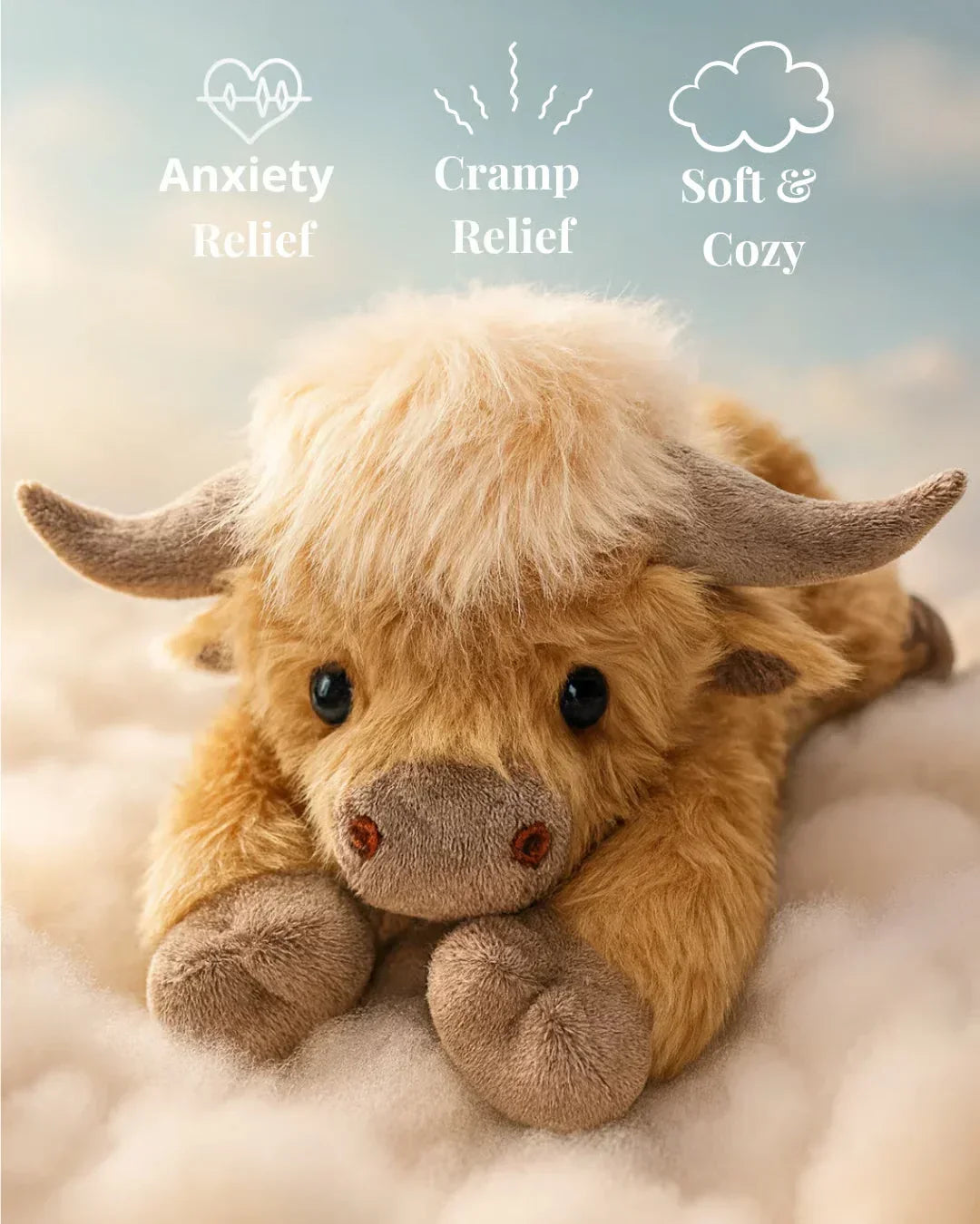 WEIGHTED COW PLUSH